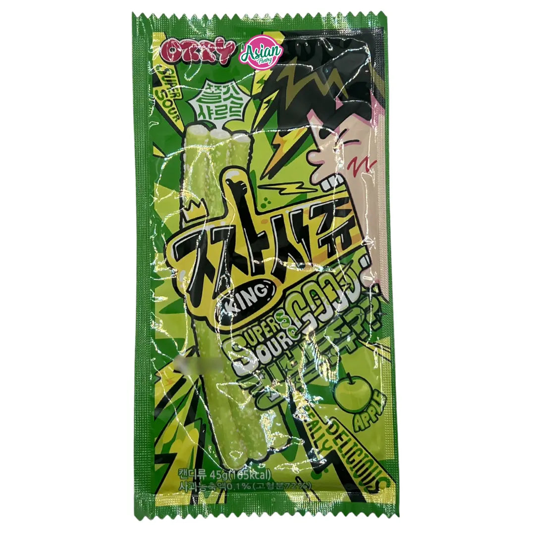 Ozzy Super Sour Strip Jelly - Apple 40g