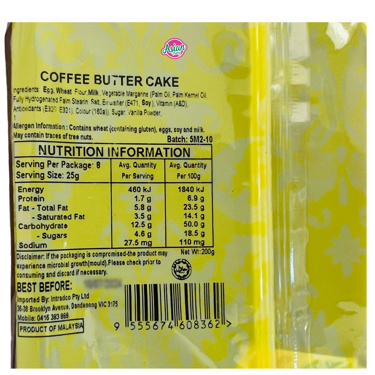 Yami Coffee Butter Cake 200g