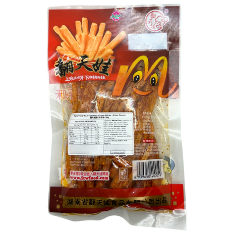 FAN TIAN WA Vegtarian Gluten Sticks (Latiao) Fries Flavour 136g