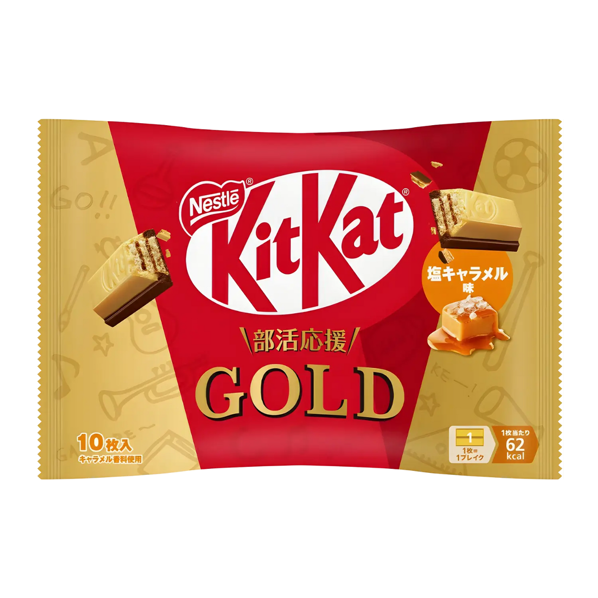 Nestle KitKat Wafer Chocolate Gold Salted Caramel 116g
