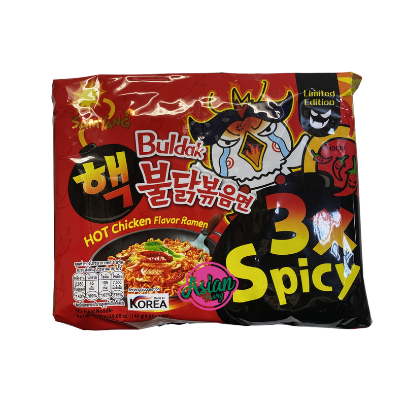 Samyang 3x Hot Chicken Flavour Ramen (5 Pack) 700g BBD: 01/02/2025