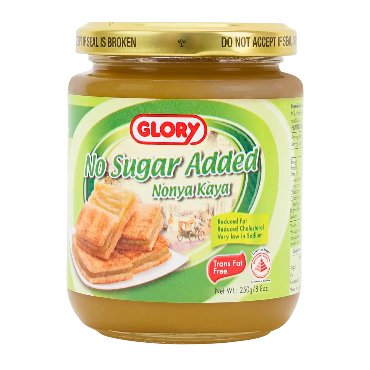 Glory No Added Sugar Coconut Kaya Spread 250g