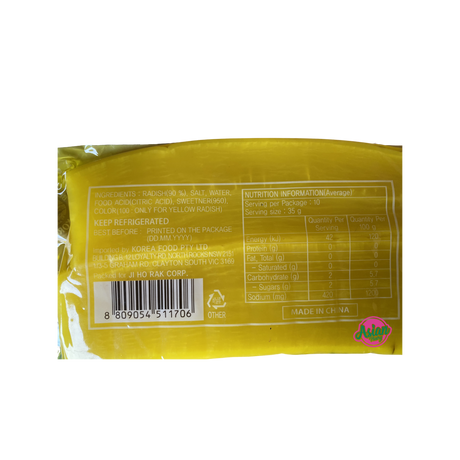 Korea Food Yellow Pickled Radish 350g