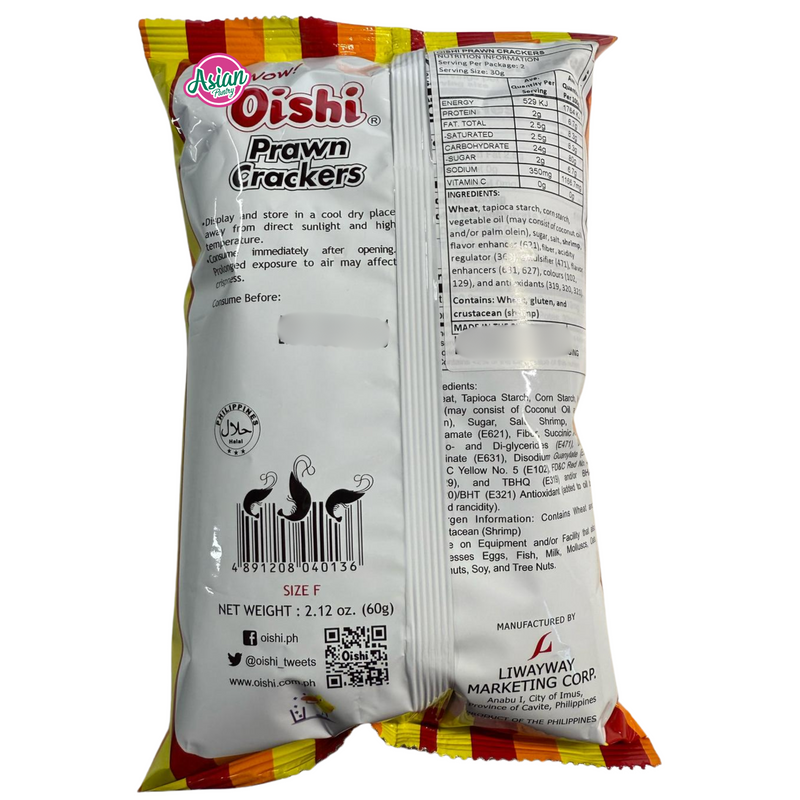 Oishi Prawn Crackers 60g