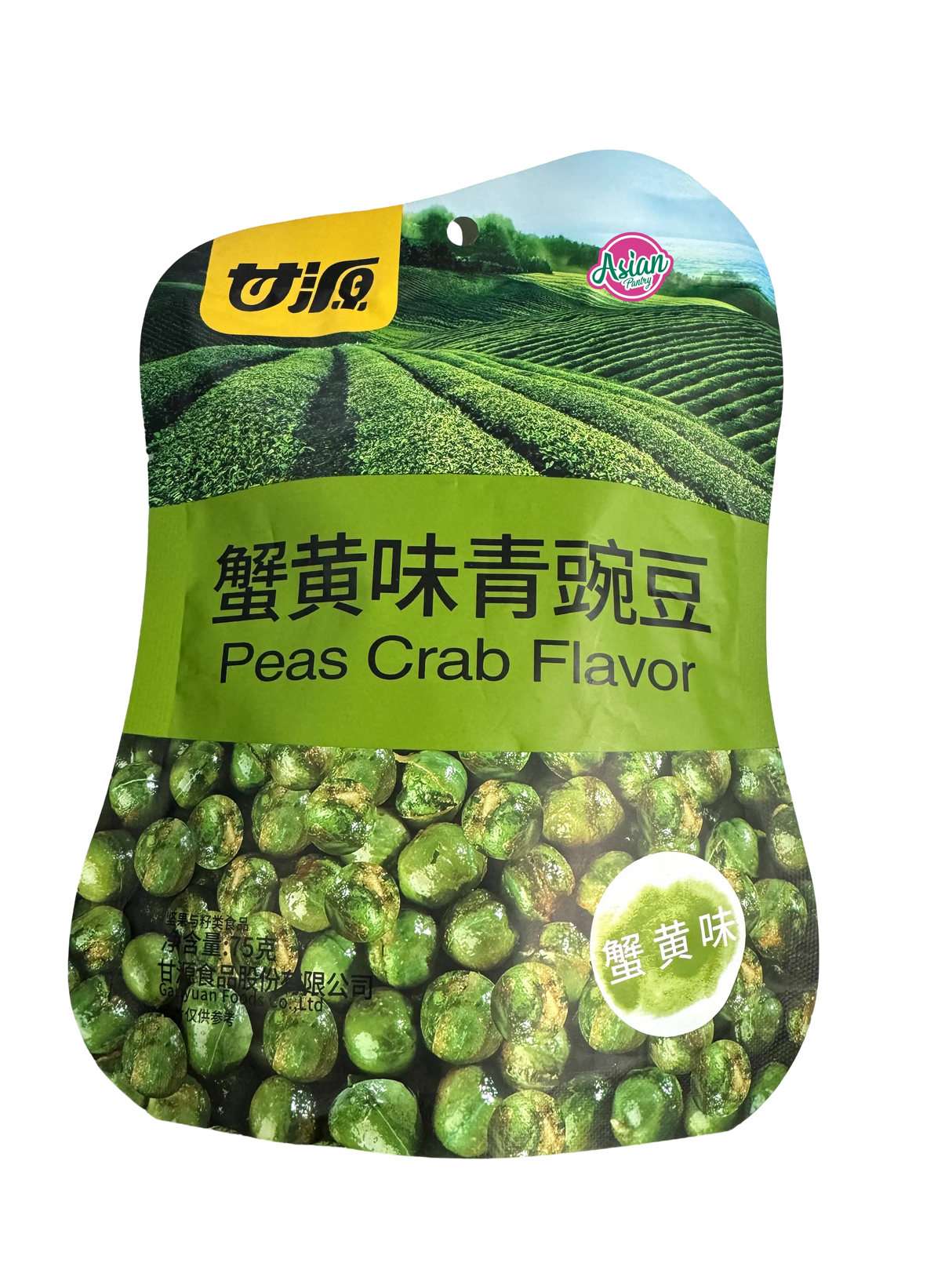 Ganyuan Roasted Peas Crab Flavor 75g