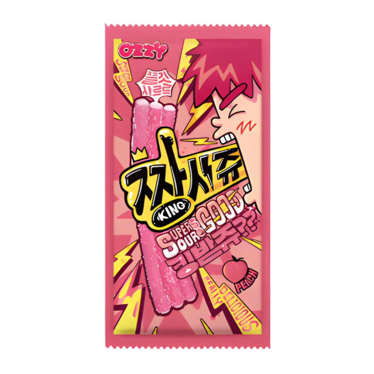 Ozzy Super Sour Strip Jelly Peach 40g