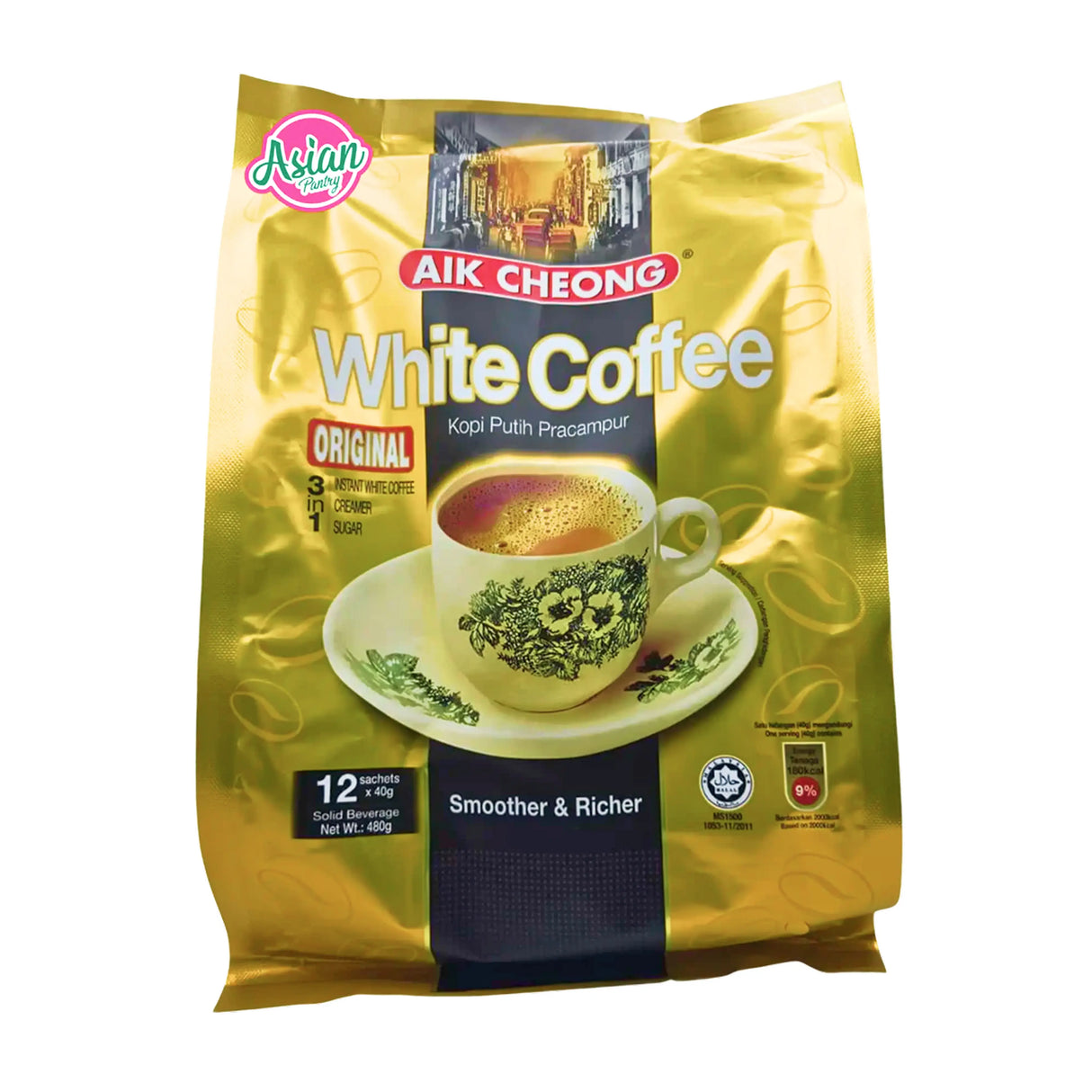 益昌白咖啡三合一原味 456g