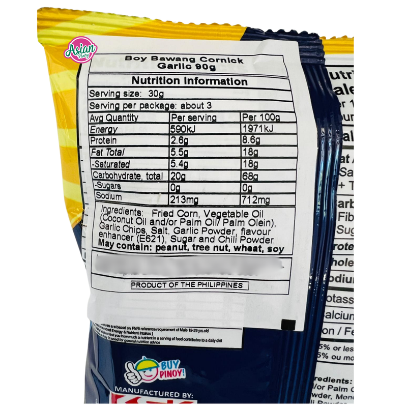 Boy Bawang Cornick 蒜蓉味 90g