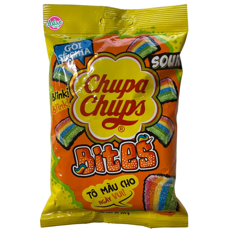 Chupa Chups Sour Bites Jelly Candy - Fruit Flavour 160g