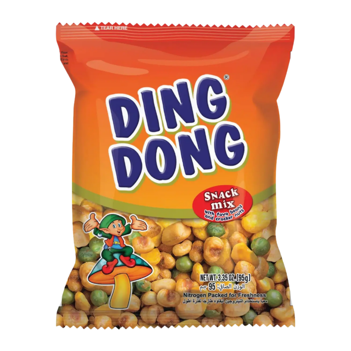 Campuran Snek Ding Dong dengan Kacang &amp; Kacang Keropok 95g