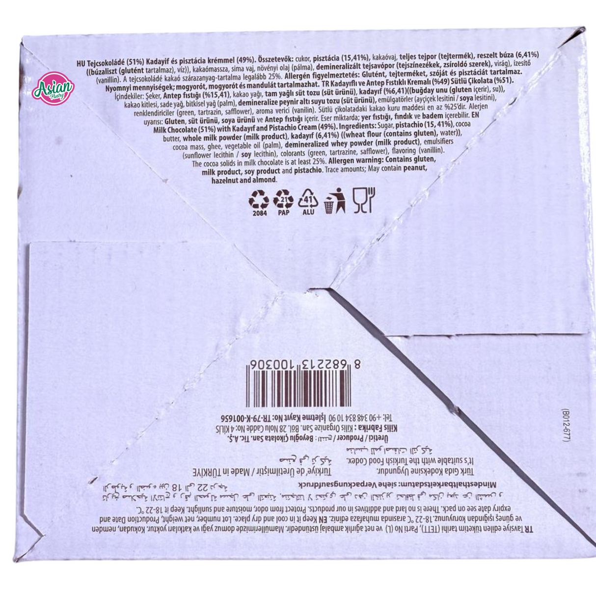 Beyoglu Dubaco Dubai Pistachio Chocolate 95g