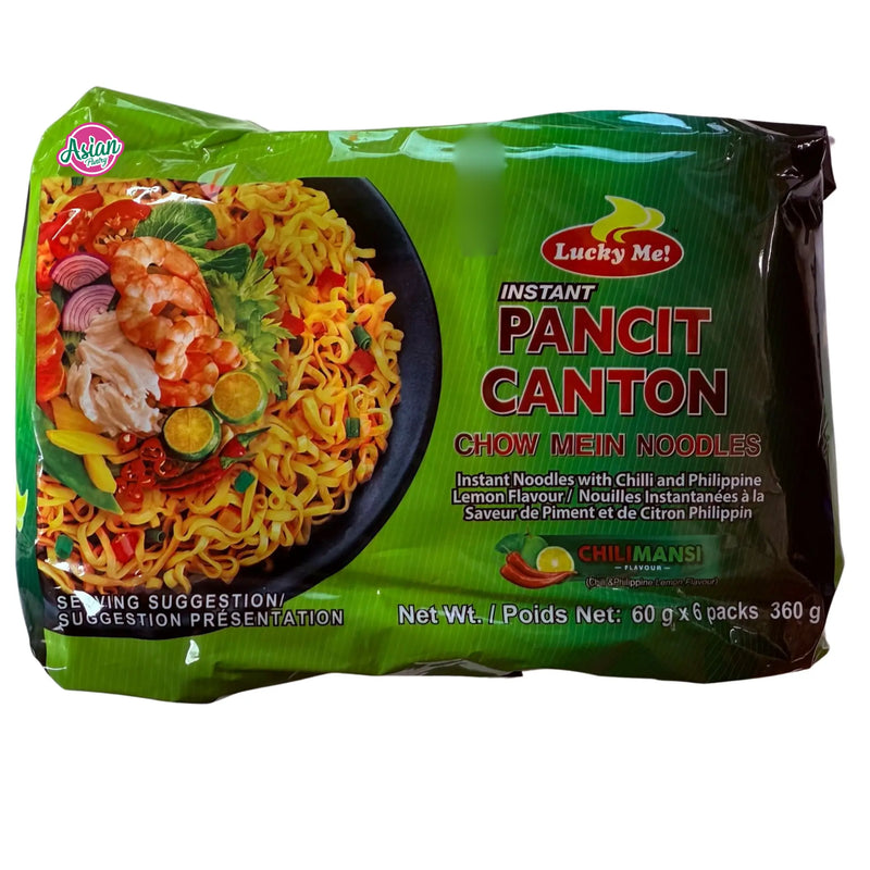 Lucky Me! Instant Pancit Canton Fried Noodles Chilimansi Flavour 6pk 360g