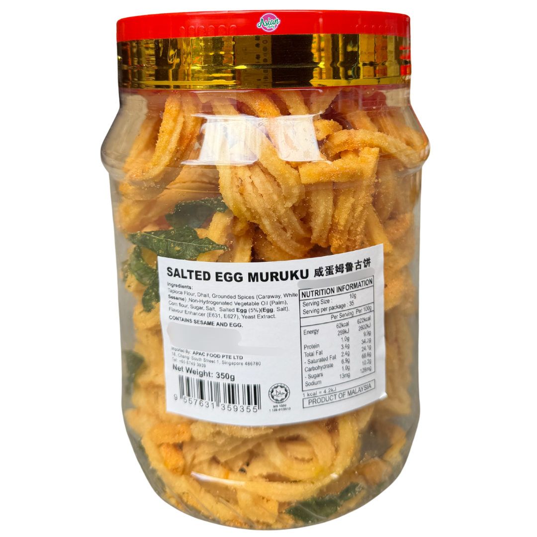 Delyco Salted Egg Muruku 350g