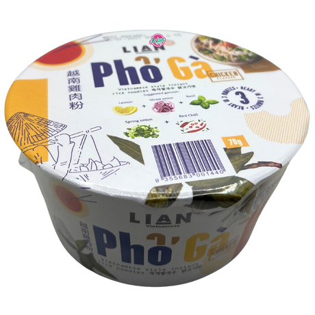 Lian Pho CHICKEN Instant Rice Noodle Bowl 70g