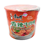 Kang Shi Fu Bowl Noodle Hot & Spicy Beef Flavour 110g