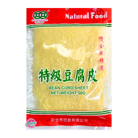 Double Coins Brand Bean Curd Sheets 50g