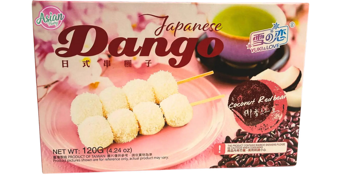Yuki & Love Japanese Dango - Coconut Red Bean 120g – Asian Pantry