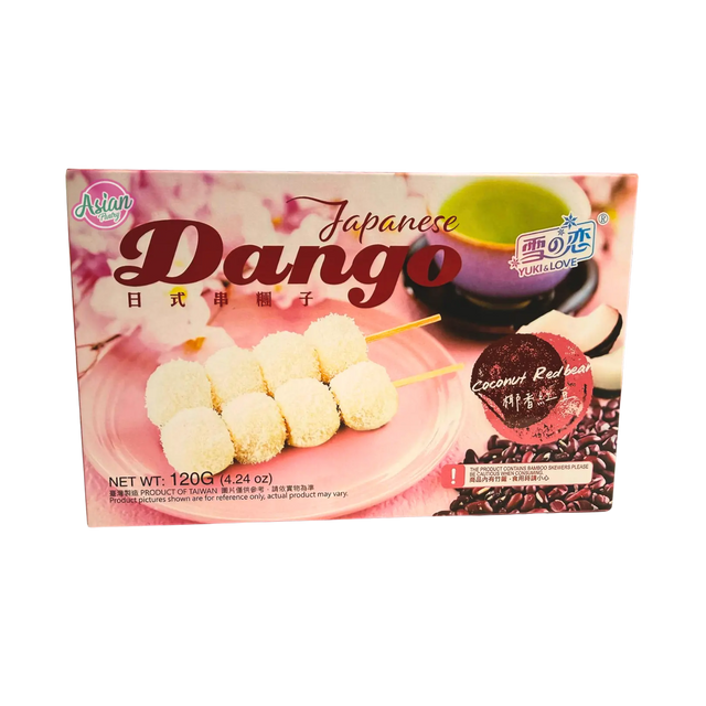 Yuki & Love Japanese Dango - Coconut Red Bean 120g