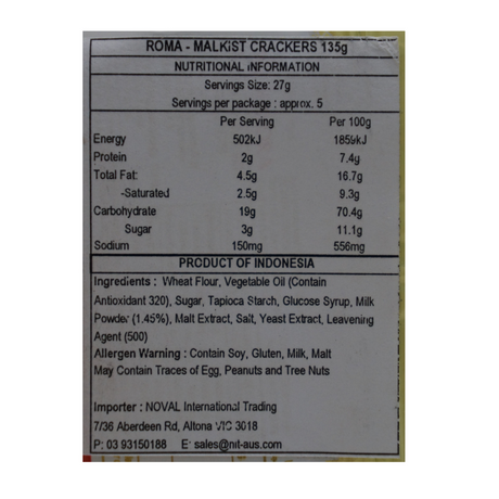 Keropok Roma Malkist 135g