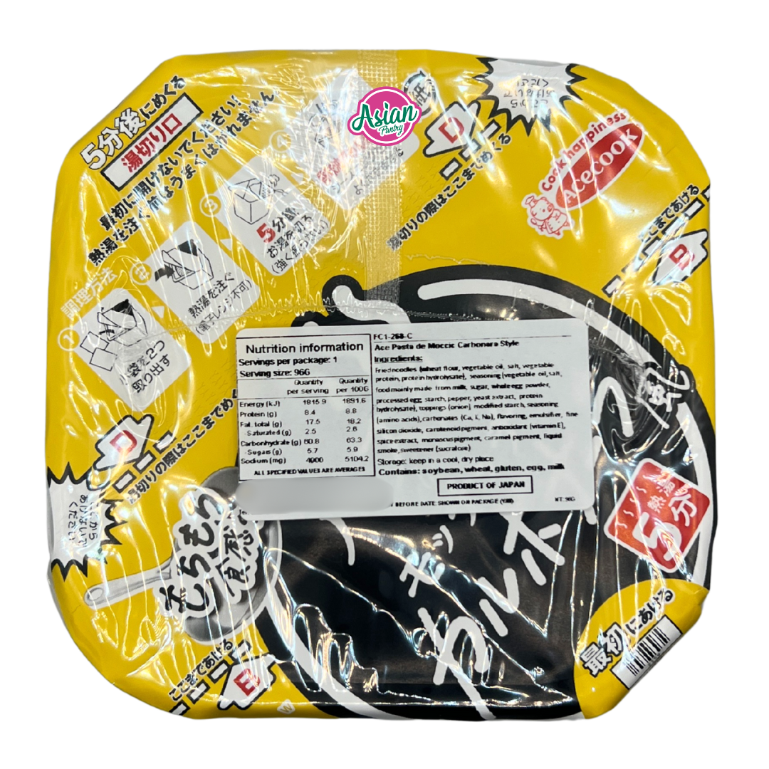 Acecook Pasta de Moccic Carbonara Style 96g