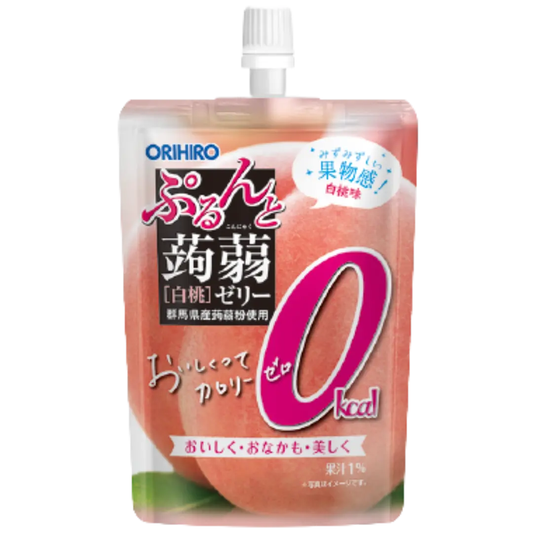 Orihiro Konjac Jelly Okcal Peach (Standing) 130g