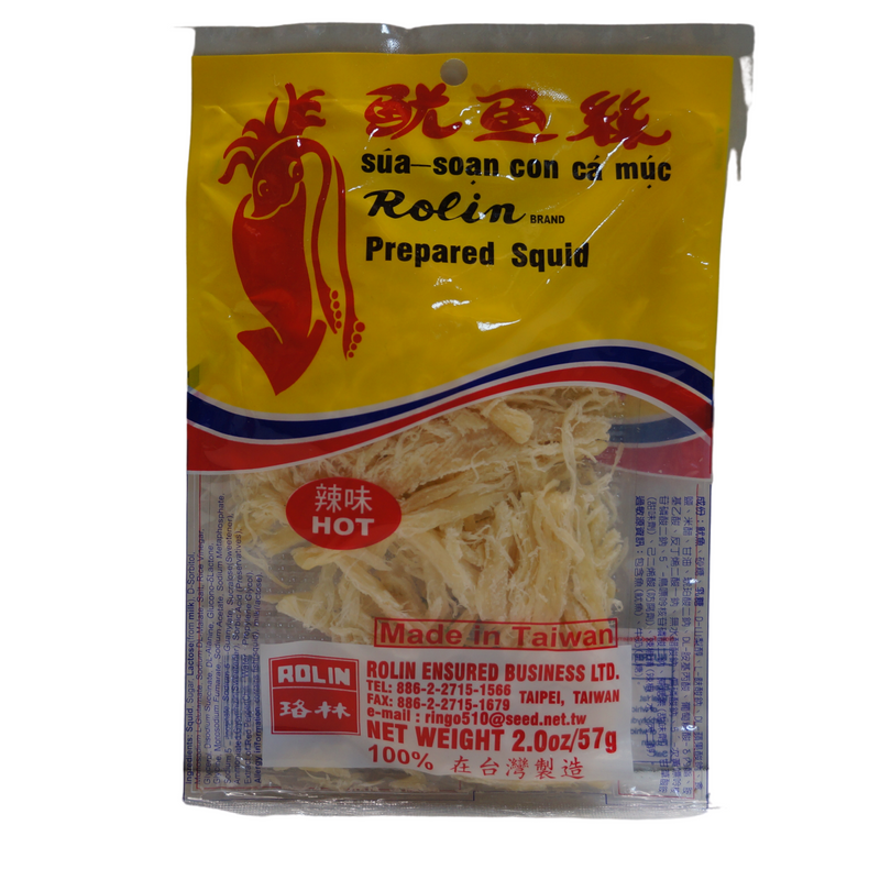 Rolin Brand Prepared Squid HOT 57g