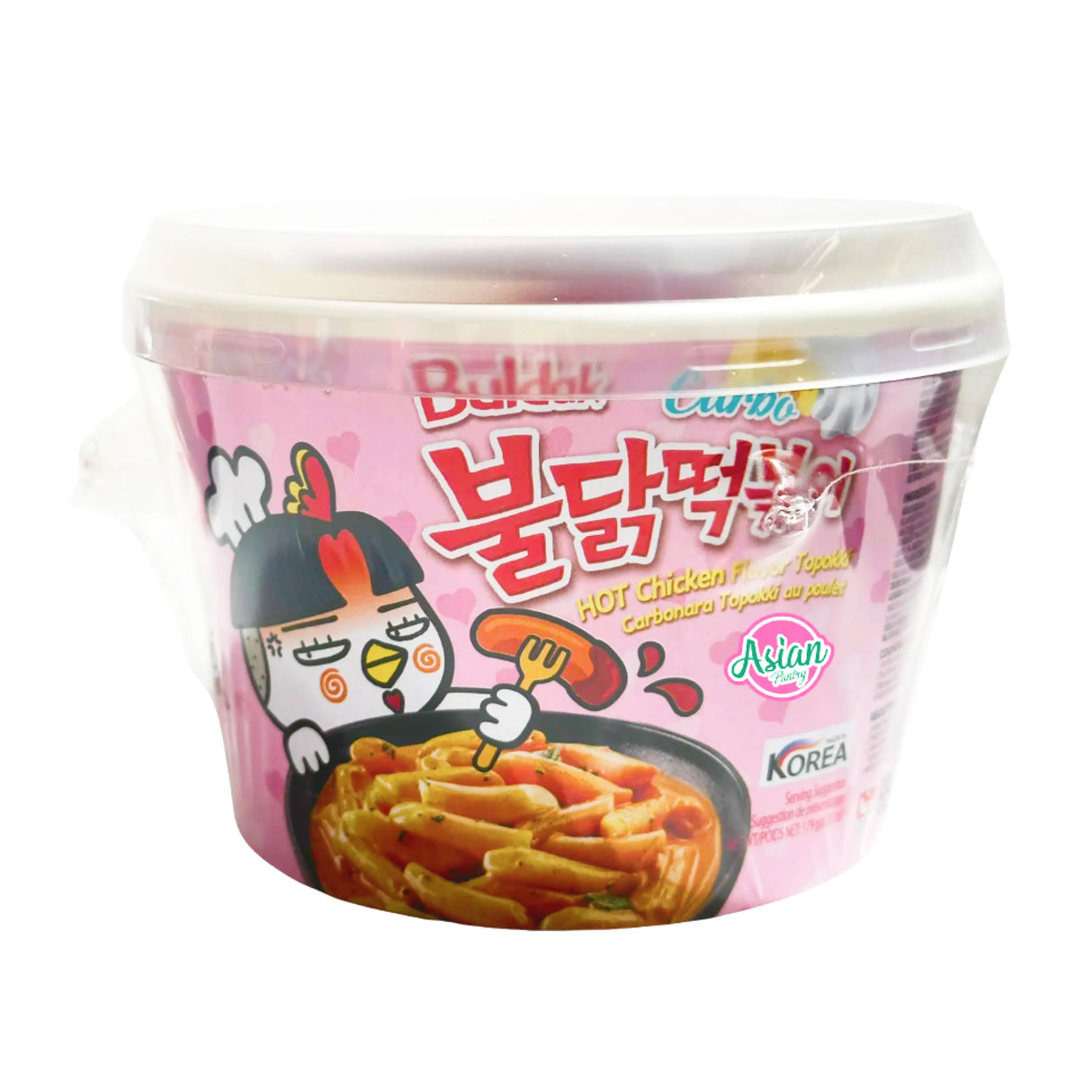 Samyang Buldak Carbo Hot Chicken Flavor Topokki Bowl 179 g