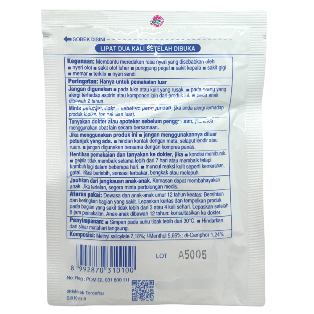 Salonpas Analgesic Patch/Plaster - 4.2cm x 6.5cm (10 Patches)