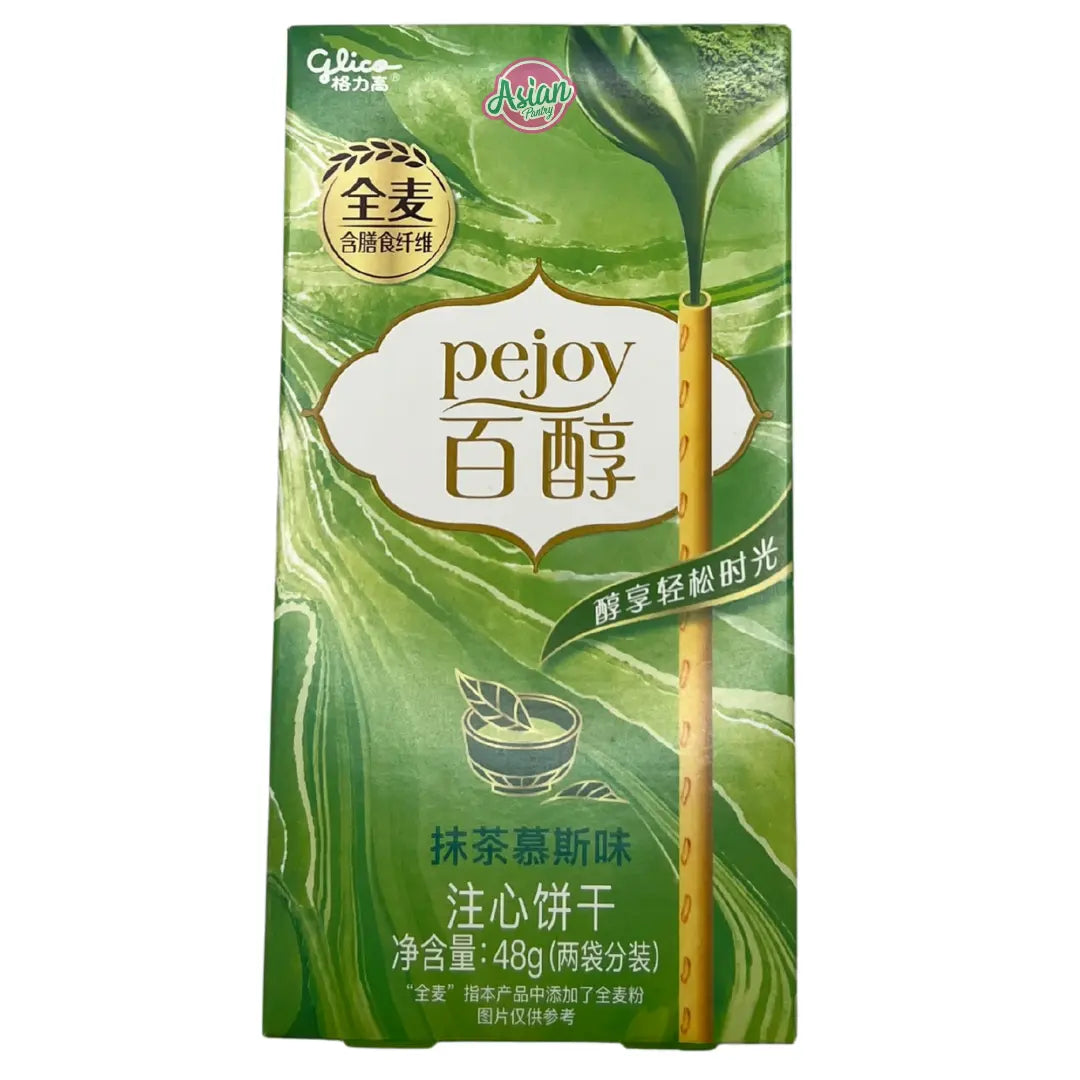 Glico Pejoy Matcha Mousse Flavoured Filling Cookies 48g
