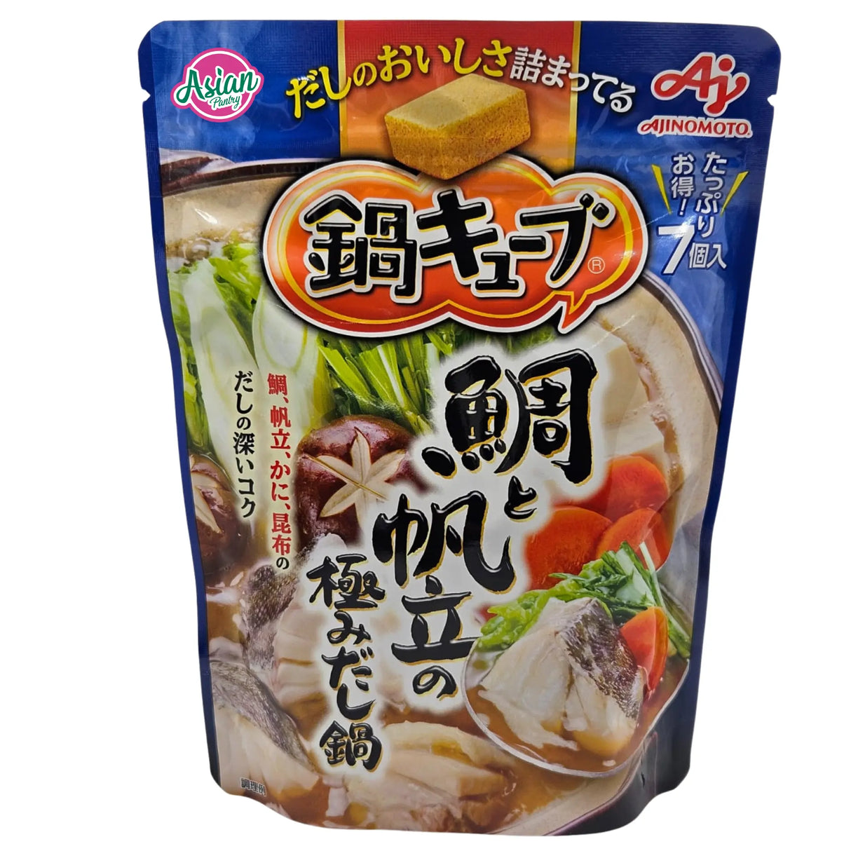 Ajinomoto Nabe Cube Sea Bream and Scallop Ultimate Dashi Hot Pot Base 50g