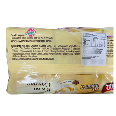 Kopiko Blanca Creamy Coffee Mix  900g