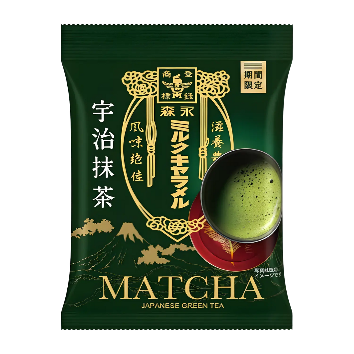 Morinaga Milk Karamel Uji Matcha 69g