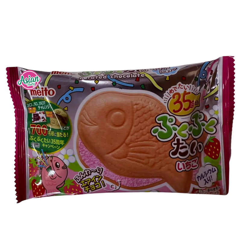 Meito PukupukuTai Air-in Choco Strawberry 16g