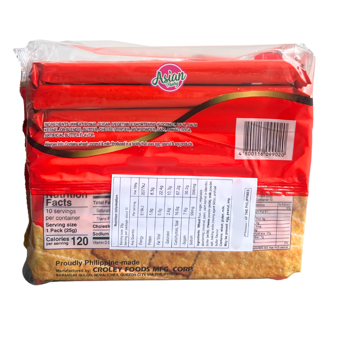 Croley Foods Butter Cream Crackers Ensaymada Flavour 250g