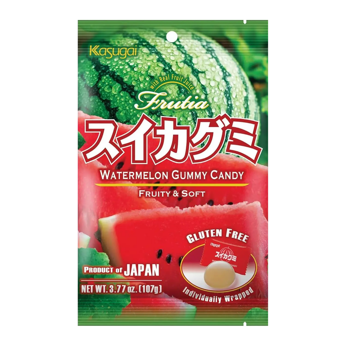 Kasugai Watermelon Gummy Candy 107g