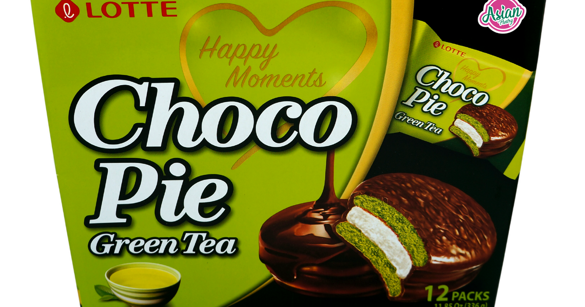 Lotte Choco Pie Green Tea Flavour 12pcs 336g – Asian Pantry
