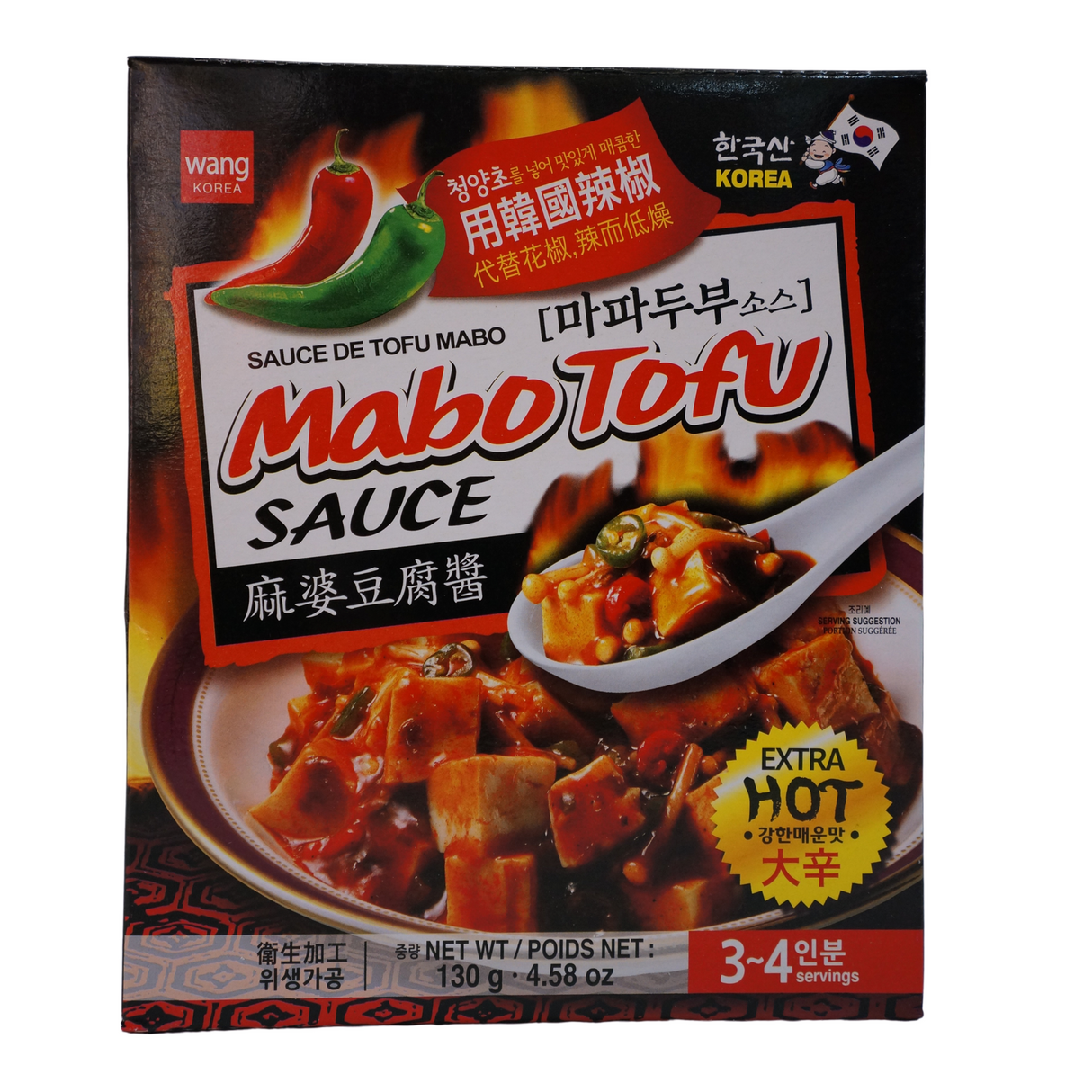 Wang Korea Mabo Tofu Sauce Extra Hot 130g