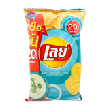 Lay's Flat Chips Sour Cream &amp; Perisa Bawang 48g