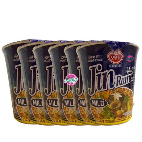 Ottogi Jin 拉面杯 温和型 (6 包) 390g