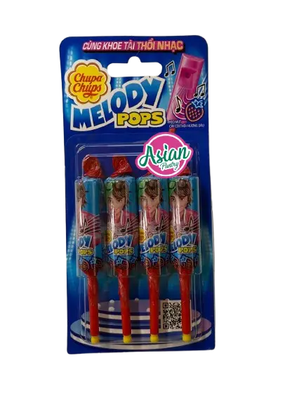 Chupa Chups Melody Pops Strawberry (4 pc) 60g