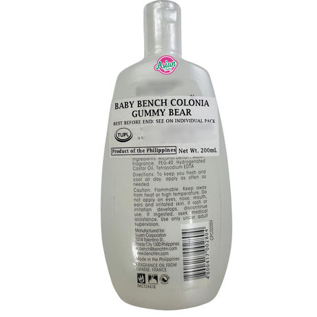 Baby Bench Cologne Gummy Bear 200ml