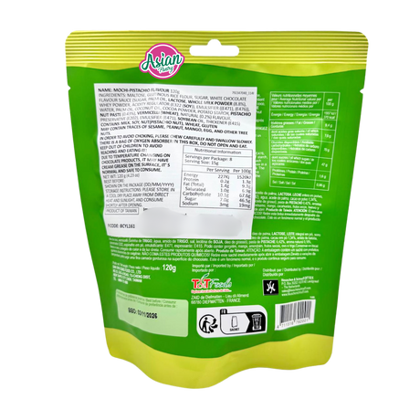 Yuki & Love Dessert Mochi Pistachio & Dubai Chocolate Flavour 120g