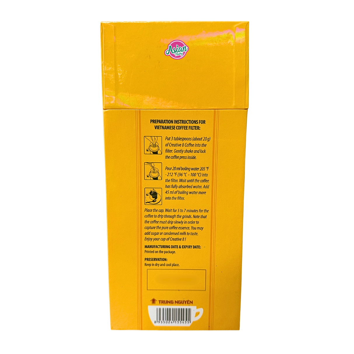 Trung Nguyen Creative No. 8 Ground Coffee 2pk 500g