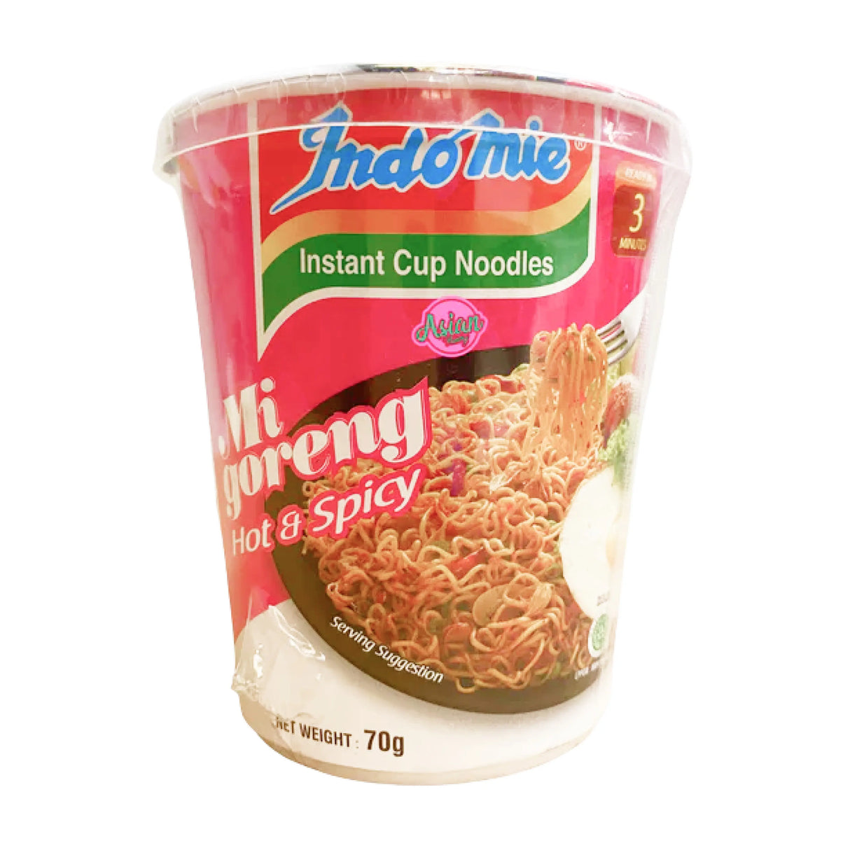 Indomie Mi Goreng Cup Hot & Spicy 70g (BBD: 21/06/2025)