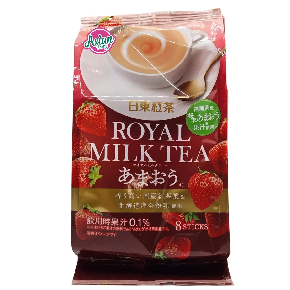 Nittoh-Tea Royal Milk Tea Amaou Strawberry (Instant) 130g