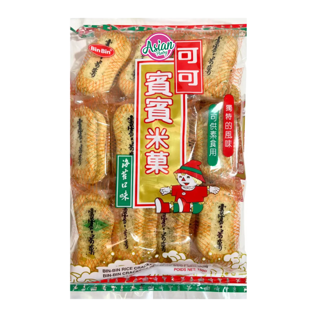 Bin Bin Rice Crackers Seaweed Flavour 150g