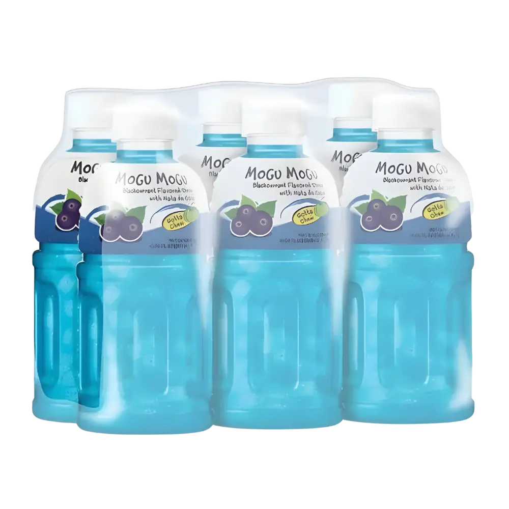Perisa Kismis Hitam Mogu Mogu dengan Nata De Coco 6pk 1.92Lt