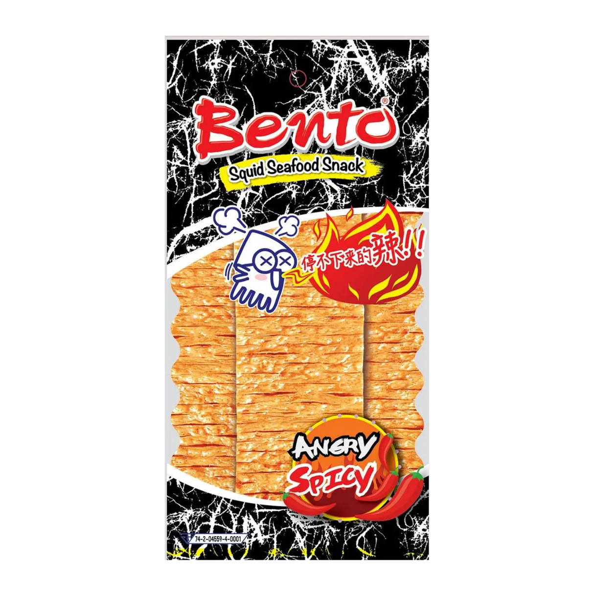 Snek Makanan Laut Sotong Bento MARAH PEDAS 20g