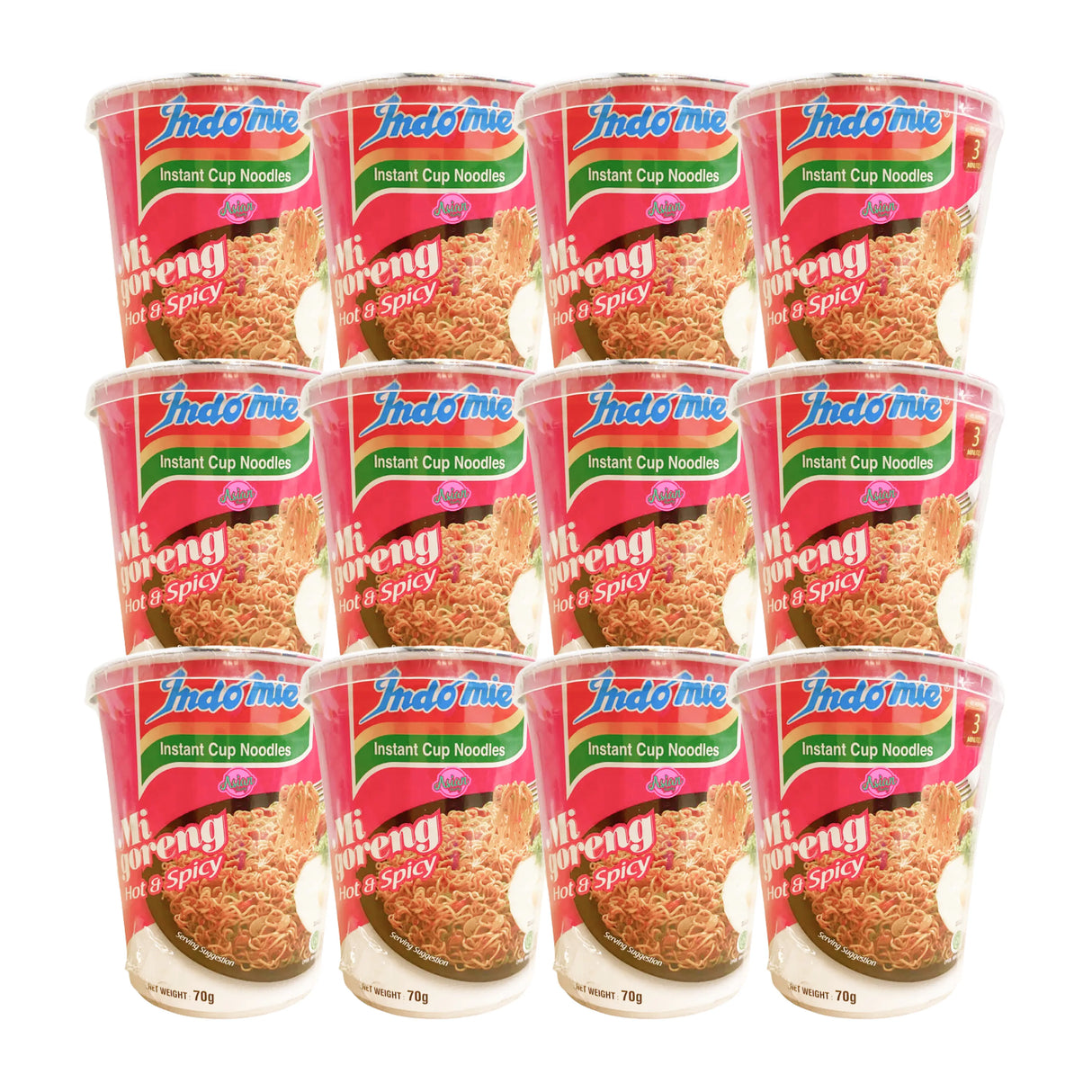 Indomie Mi Goreng Cup Hot & Spicy 70g (BBD: 21/06/2025)