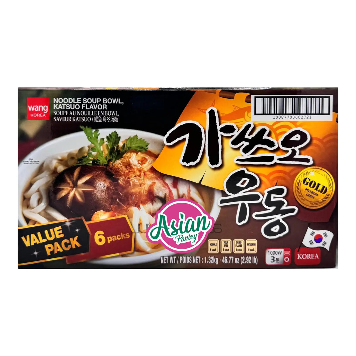 Wang Noodle Soup Katsuo Flavour Udon 6pk